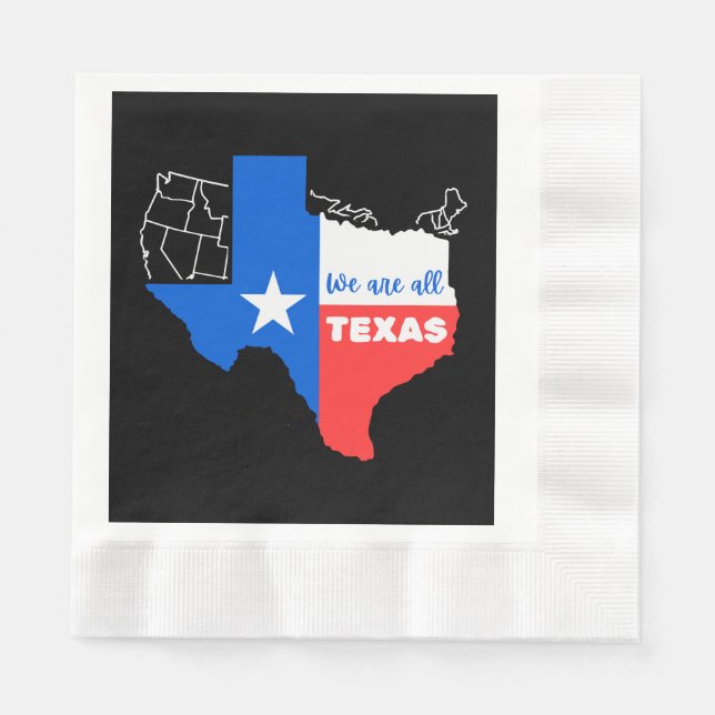 Servilleta De Papel Estoy De Acuerdo Con Texas (Anverso)