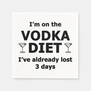 Servilleta De Papel Estoy En La Dieta De Vodka