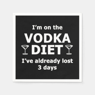 Servilleta De Papel Estoy En La Dieta De Vodka