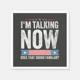 Servilleta De Papel Estoy hablando ahora del debate de Trump Kamala