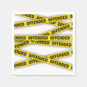 Servilleta De Papel Estoy ofendido por la cinta policial que no cruza