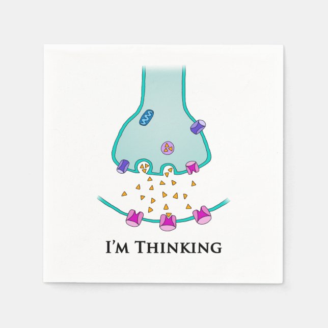 Servilleta De Papel Estoy pensando neurona sinapsis (Anverso)