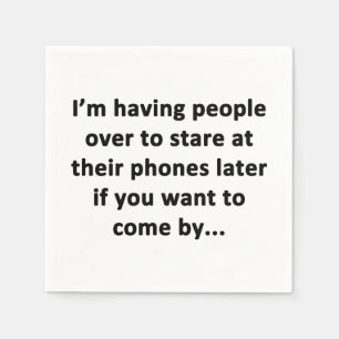 Servilleta De Papel Estoy teniendo gente por encima