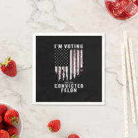 Estoy votando por el delincuente convicto Pro Trum