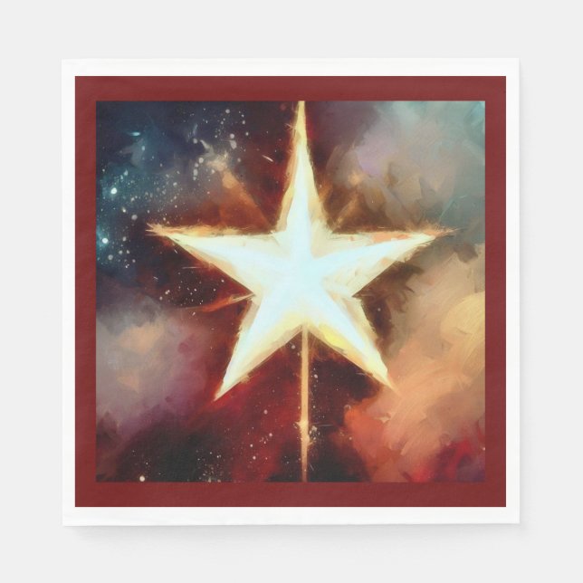 Servilleta De Papel Estrella 1 de los navidades (Anverso)