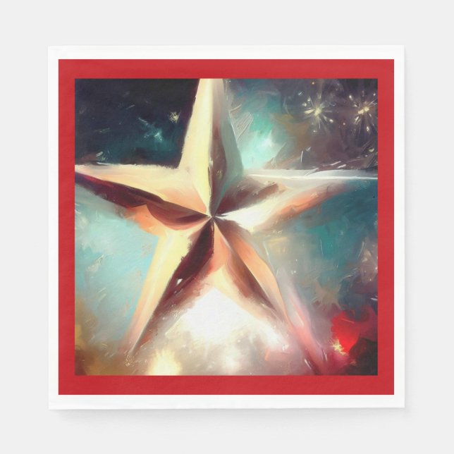 Servilleta De Papel Estrella 2 navidades (Anverso)