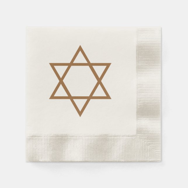 Servilleta De Papel Estrella de David ~ Hanukkah Celebración Napkins (Anverso)