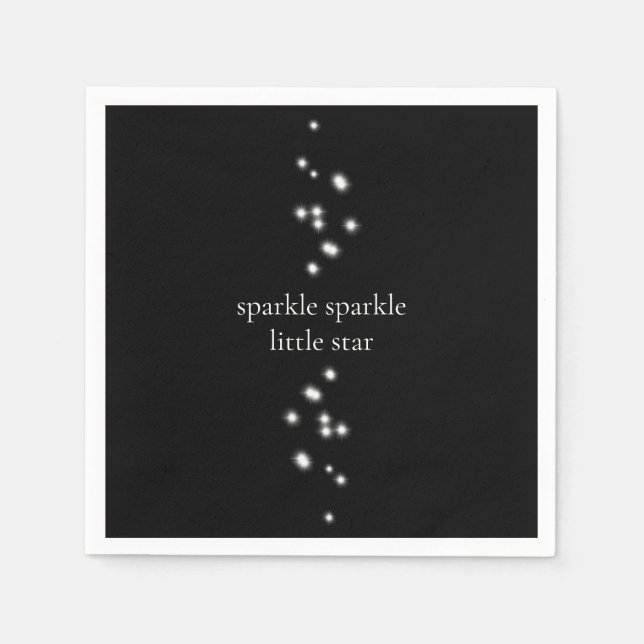 Servilleta De Papel Estrella de espárrago Estrella de luz negra (Anverso)