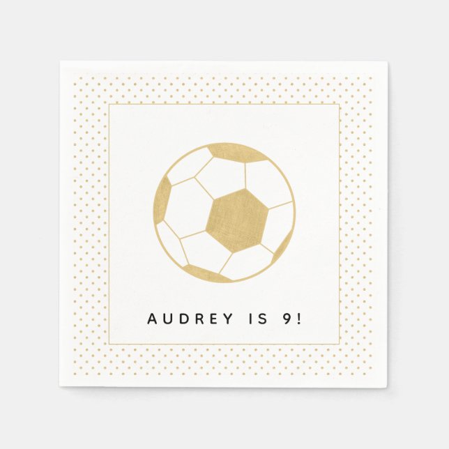 Servilleta De Papel Estrella de fútbol (Anverso)