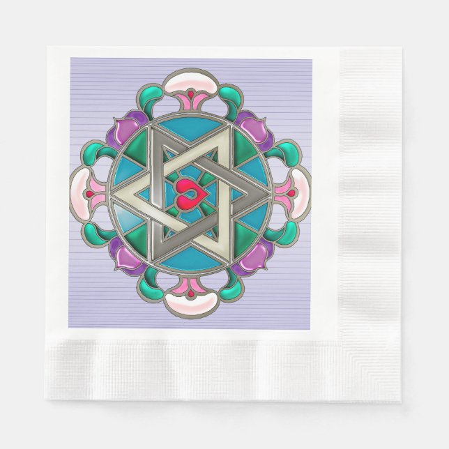 Servilleta De Papel Estrella de jardín (Anverso)