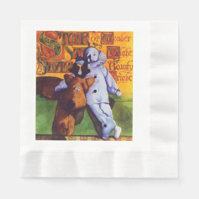 Servilleta De Papel ESTRELLA DE LAS PINTONES DE Papel Luncheon (Anverso)