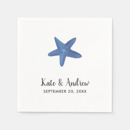 Servilleta De Papel Estrella de mar | Boda en el océano