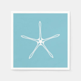 Servilleta De Papel Estrella de Mar Perla Blanca Boda Fiesta de Regalo