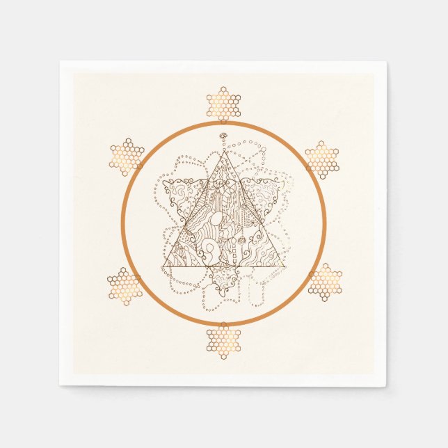 Servilleta De Papel Estrella judía muy elegante (Anverso)