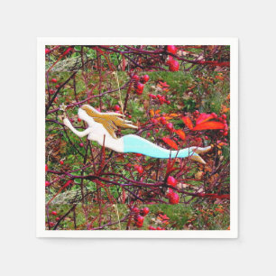 Servilleta De Papel estrella llevando sirena