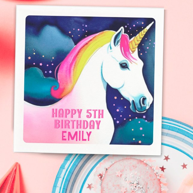 Servilleta De Papel Estrella mágica de Unicornio lindo Chica feliz cum (Subido por el creador)