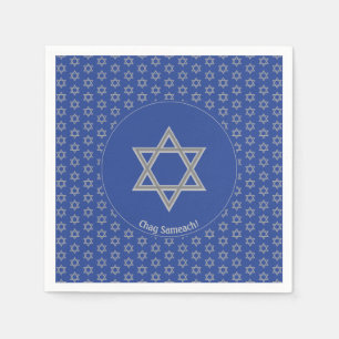 Servilleta De Papel ESTRELLA MEDIA DE Personalizable Azul DE papel DAV