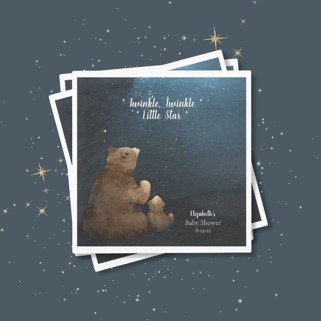 Servilleta De Papel Estrella pequeña de Oso Cuto (Subido por el creador)