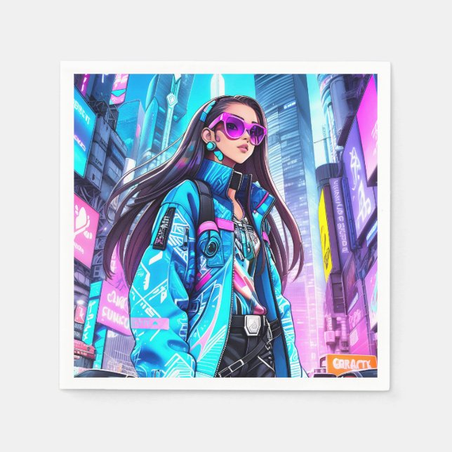 Servilleta De Papel Estrella pop futurista 0002 (Anverso)