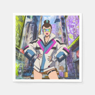 Servilleta De Papel Estrella pop futurista 0003