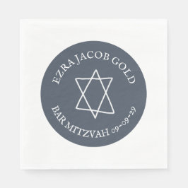 Servilleta De Papel Estrella simple de David Personalizado B'nai Bat B