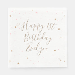 Servilleta De Papel Estrella Twinkle 1er cumpleaños