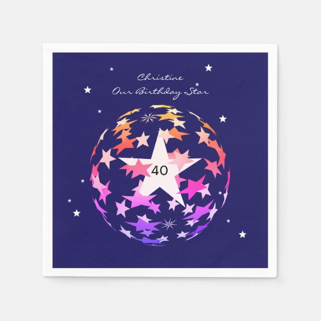 Servilleta De Papel Estrellas (Anverso)