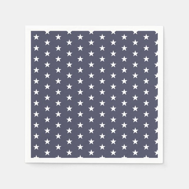 Servilleta De Papel Estrellas 4 de julio Día de la Independencia (Anverso)