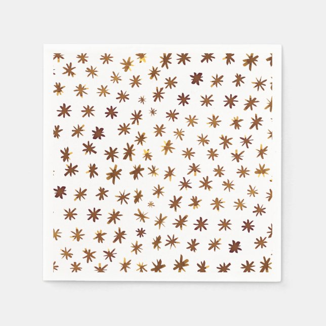 Servilleta De Papel Estrellas acuáticas - ámbar (Anverso)