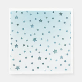 Servilleta De Papel Estrellas Aqua White Ombre