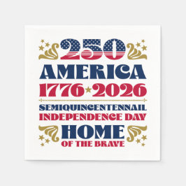Servilleta De Papel Estrellas azotan el 250 aniversario de Estados Uni
