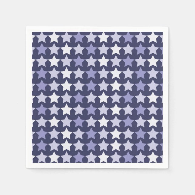 Servilleta De Papel Estrellas azules de la Marina Patriótica (Anverso)