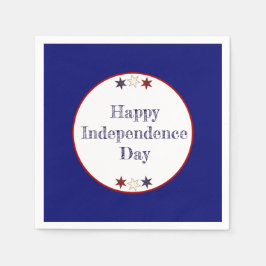 Servilleta De Papel Estrellas azules rojas patrióticas