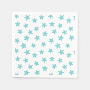 Servilleta De Papel Estrellas Azules y Blancas