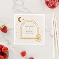 Estrellas celestes vintage Boda de la luna