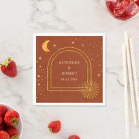 Estrellas celestes vintage Boda de la luna