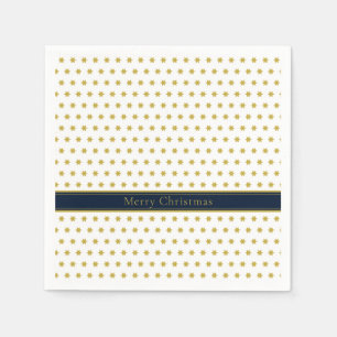 Servilleta De Papel Estrellas clásicas de Navidades blancos