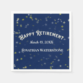 Servilleta De Papel Estrellas de Fiesta de Jubilación