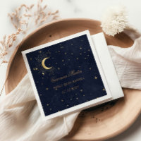 Estrellas de luna azul de medianoche Quinceanera