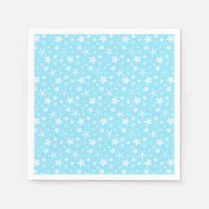 Servilleta De Papel Estrellas de mar blancas azules