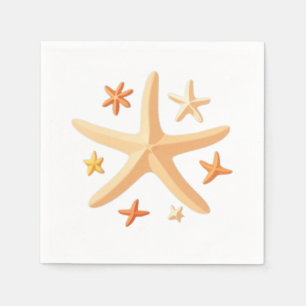 Servilleta De Papel Estrellas de mar y las pequeñas