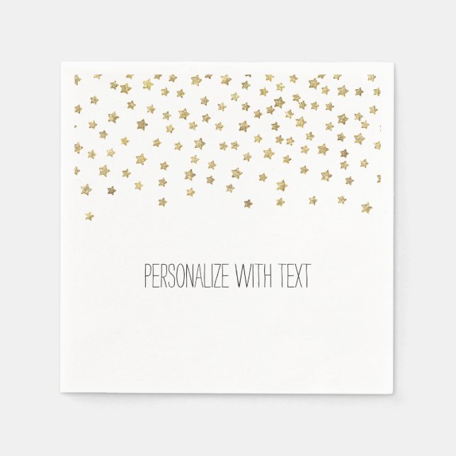 Servilleta De Papel Estrellas de oro (Anverso)