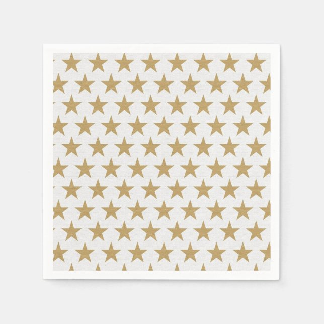 Servilleta De Papel Estrellas de oro (Anverso)