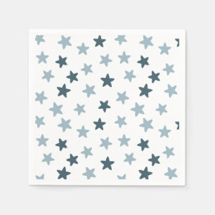 Servilleta De Papel Estrellas del azul y del blanco