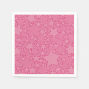 Servilleta De Papel Estrellas, estrellas, estrellas - rosa