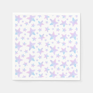 Servilleta De Papel Estrellas moradas azules Princesa Fiesta de cumple