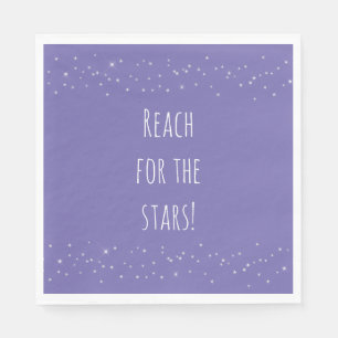 Servilleta De Papel Estrellas moradas y blancas