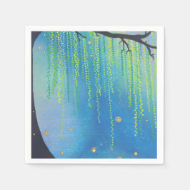 Servilleta De Papel Estrellas nocturnas y bichos relámpago