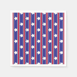 Servilleta De Papel Estrellas patrióticas divertidas y divertidas