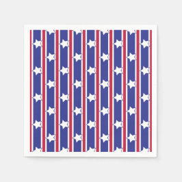 Servilleta De Papel Estrellas patrióticas divertidas y divertidas